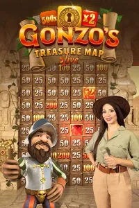 gonzos treasure map live slot logo